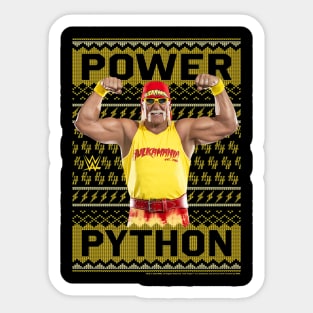 Hulk Hogan Python Christmas Power Sticker